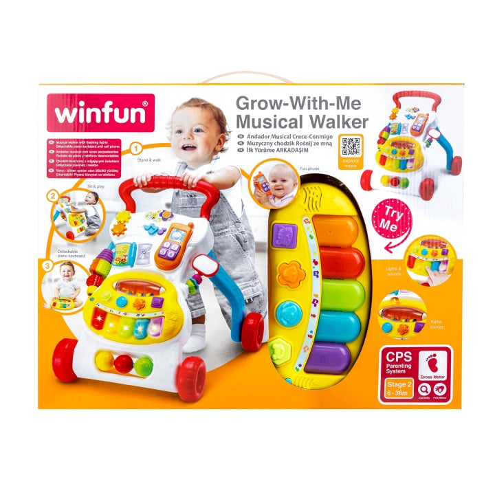 Winfun Grow With Me Musical Walker